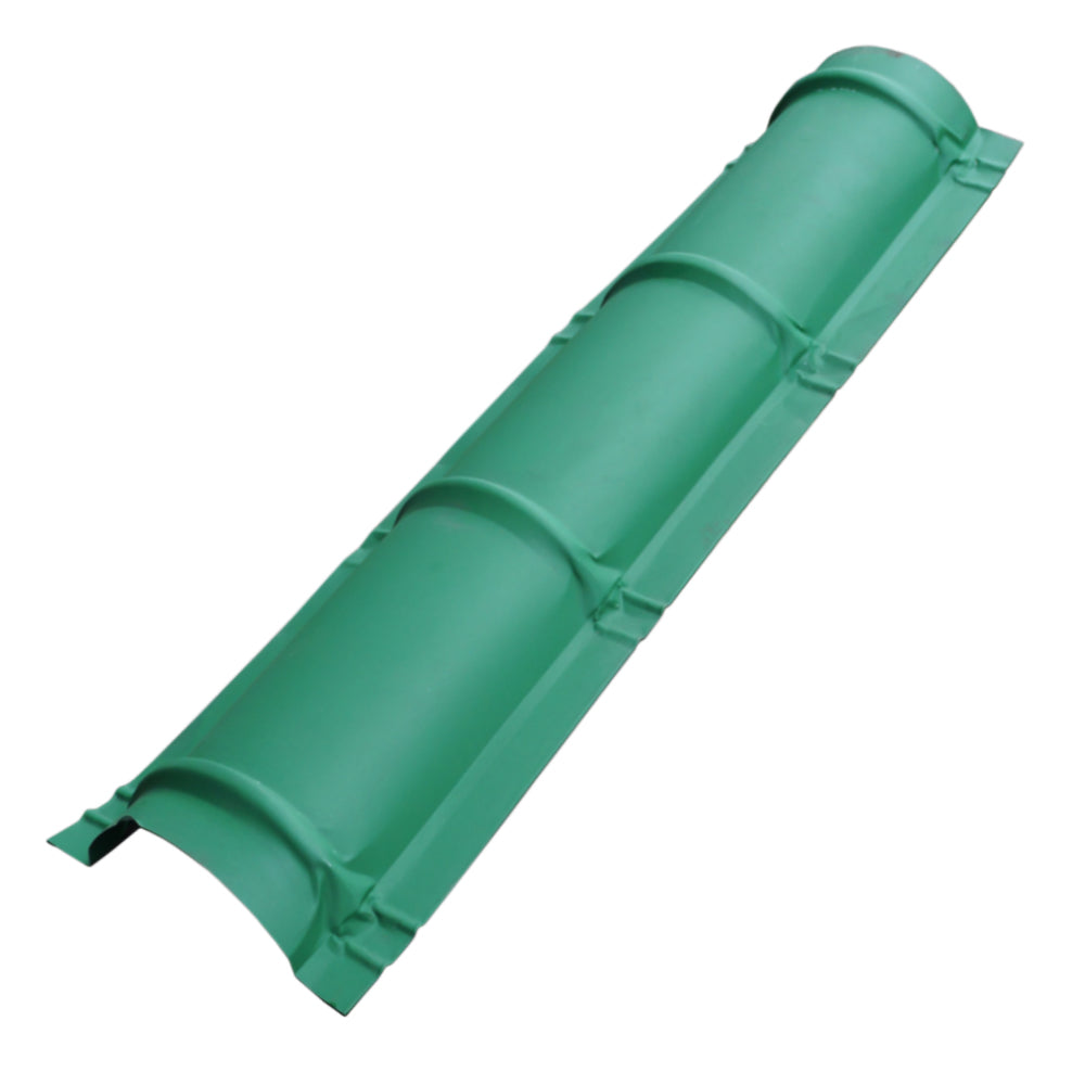 CABALLETE CLASICO PARA TEJA METALICA 4 PIES ACABADO VERDE OPACO TEJAGALA