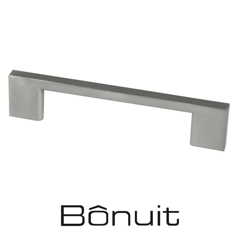 TIRADOR RECTANGULAR 511 ZAMAK NIQUEL CEPILLADO 192MM