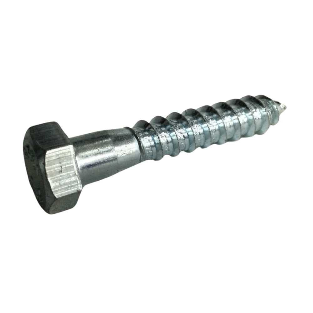 TORNILLO TIRAFONDO HEXAGONAL ZINCADO ACERO GRADO 2 3/8 PULGADAS x 2 PULGADAS