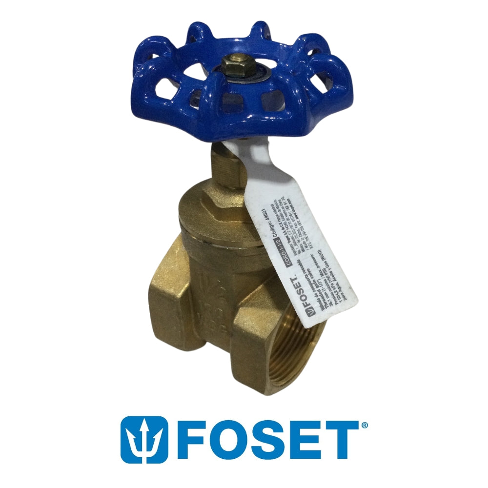 LLAVE DE PASO FOSET DE COMPUERTA 150 PSI 1 1/2 PULGADAS