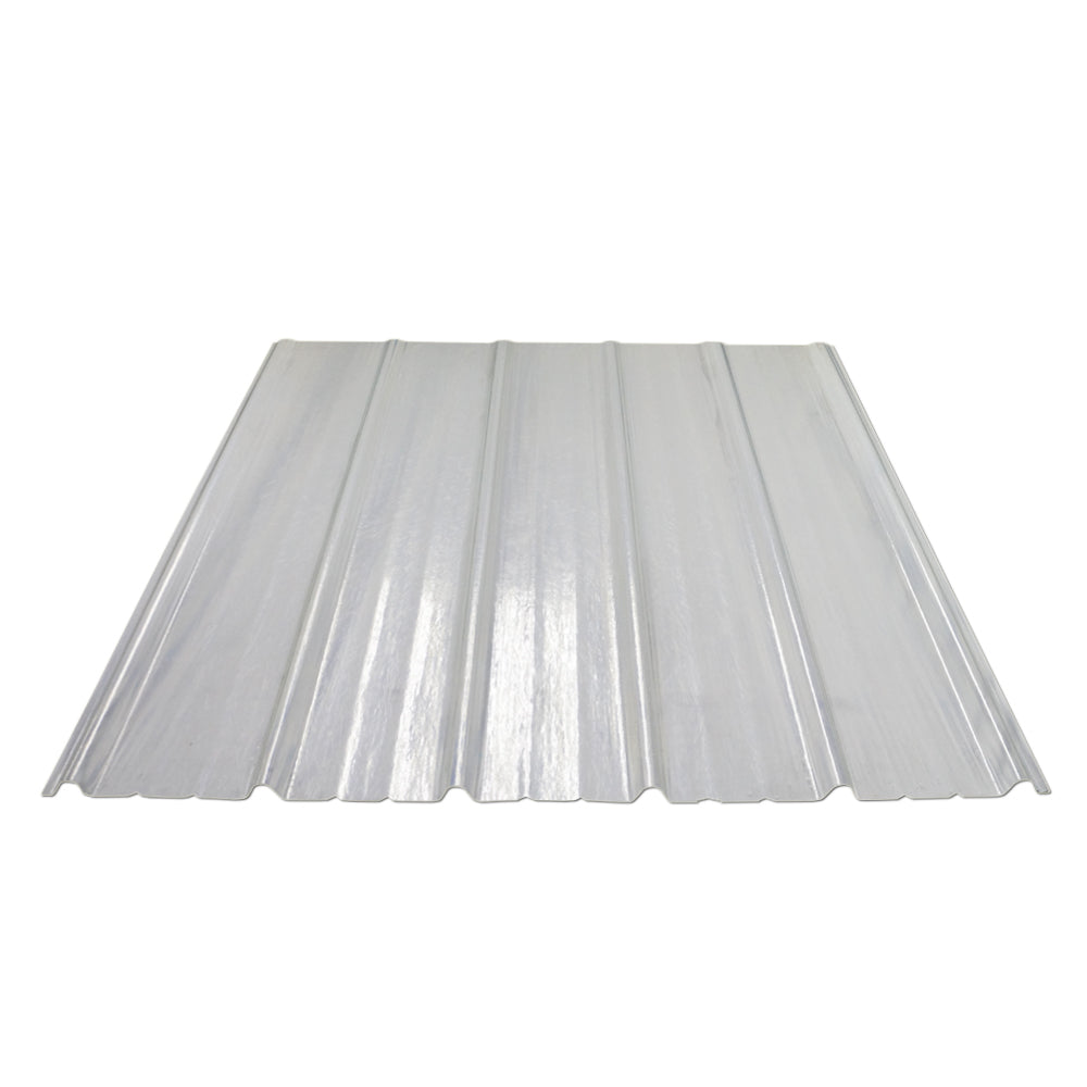 LAMINA DE FIBRA DE VIDRIO TRANSPARENTE PARA TECHO CORRUGACION F2 1.07m X 2.44m (42in X 8ft) STABILLIT