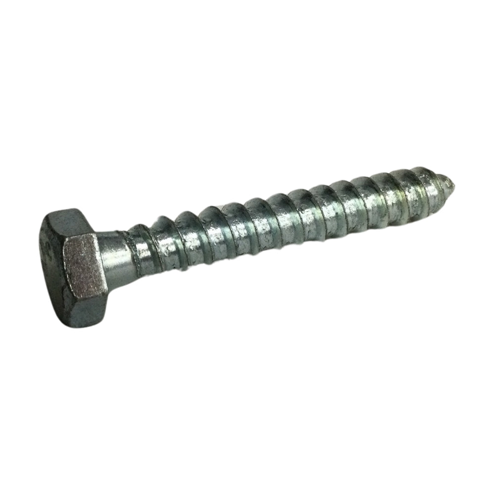 TORNILLO TIRAFONDO HEXAGONAL ZINCADO ACERO GRADO 2 3/8 PULGADAS x 2-1/2 PULGADAS