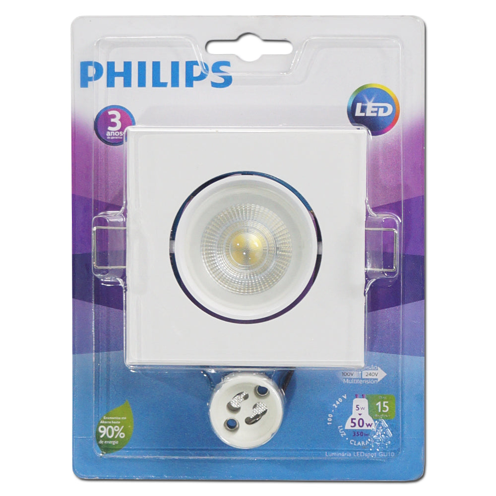 BOMBILLO LED CON BASE KIT SPOT GU10 5 WATTS 865 100-240 VOLTIOS 36D PHILLIPS