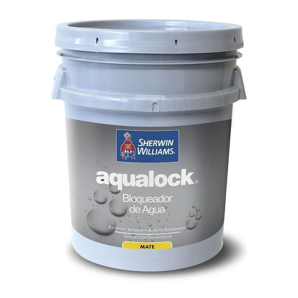 AQUALOCK BLOQUEADOR DE AGUA MATE BLANCO 5 GL A5WSA8-5 SHERWIN WILLIAMS