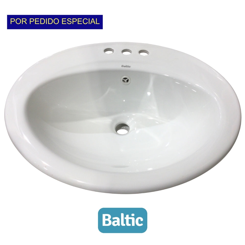 LAVAMANO DE SOBREPONER BLANCO SR1UP BALTIC (3 HUECO)