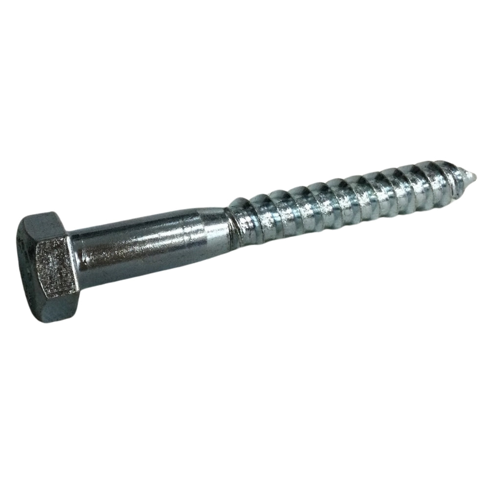 TORNILLO TIRAFONDO HEXAGONAL ZINCADO ACERO GRADO 2 3/8 PULGADAS x 3 PULGADAS
