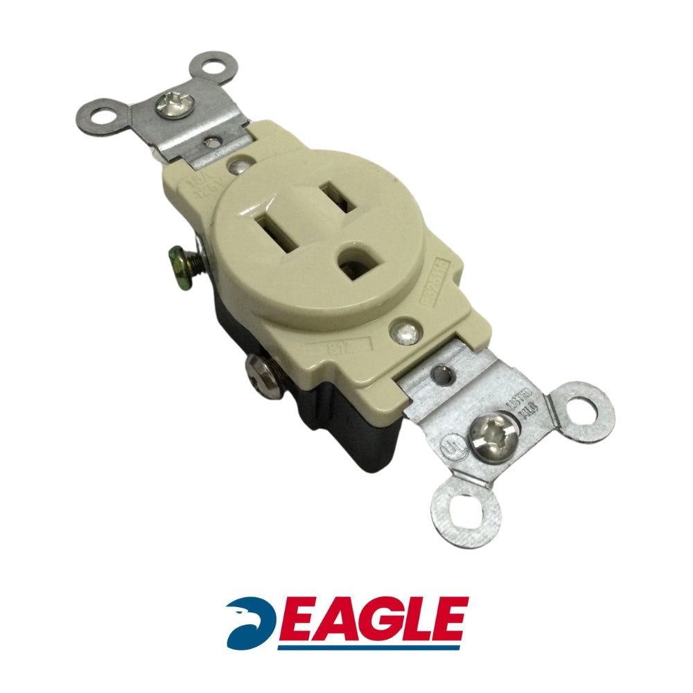 TOMACORRIENTE SENCILLO 15A 125V IVORY