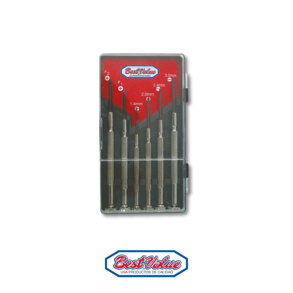 JGO DESTORNILLADORES PRECISION 6PC PULGADASBV PULGADAS