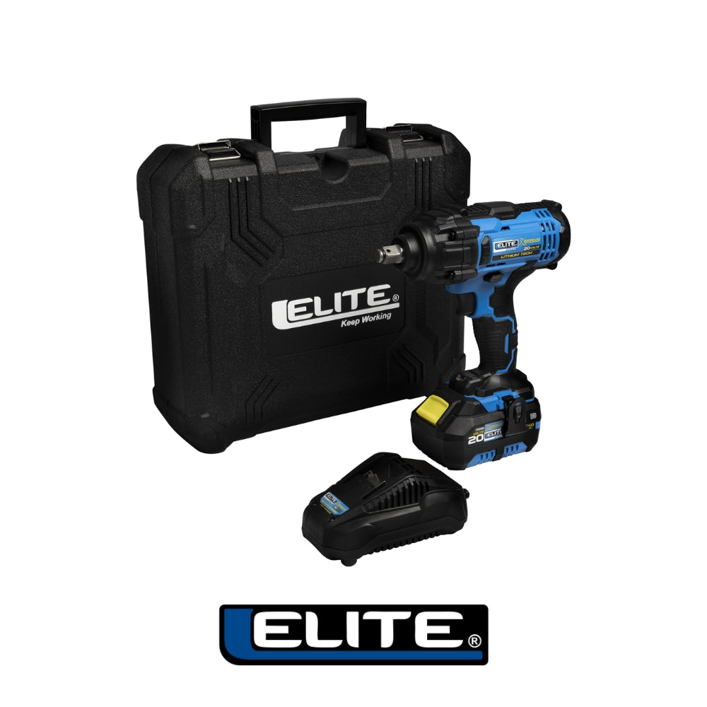 yu＊M LLAVE DE IMPACTO INALAMBRICA 20V 5 NIVELES DE VELOCIDAD 400NM EJE DE 1