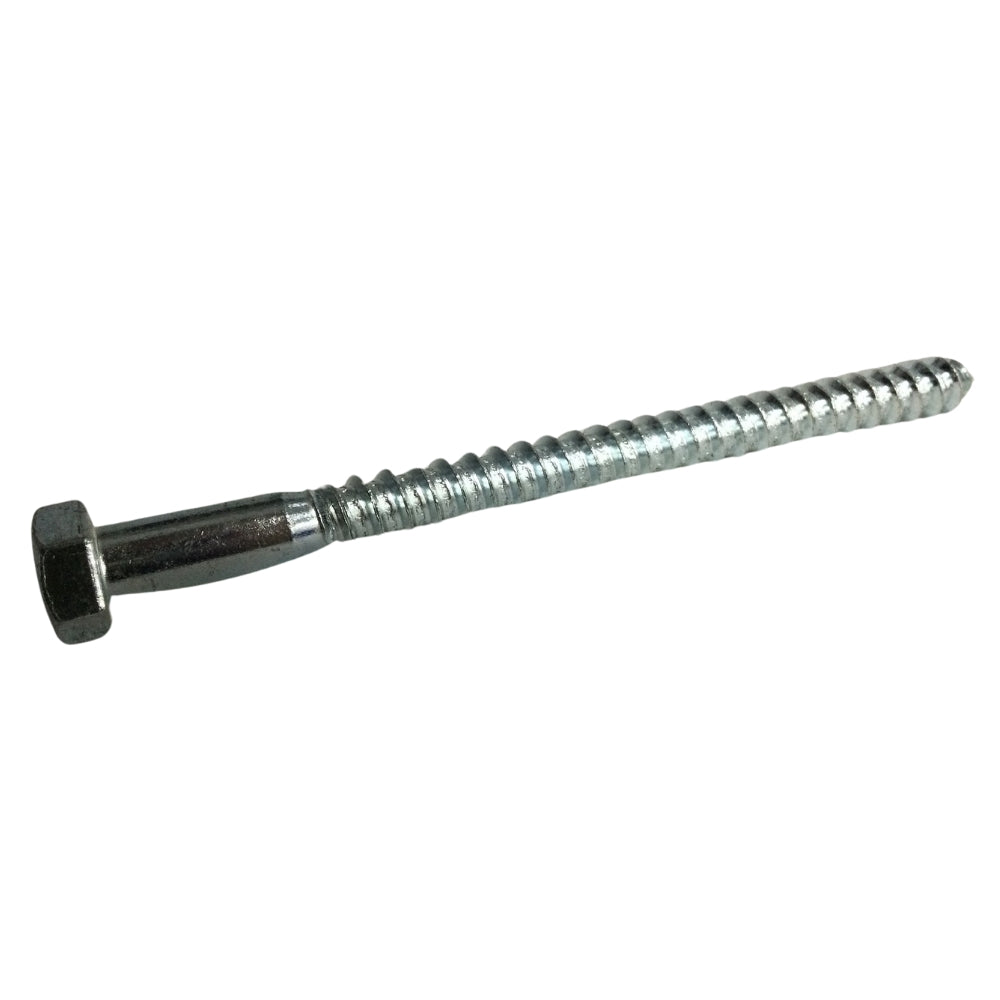 TORNILLO TIRAFONDO HEXAGONAL ZINCADO ACERO GRADO 2 3/8 PULGADAS x 5 PULGADAS