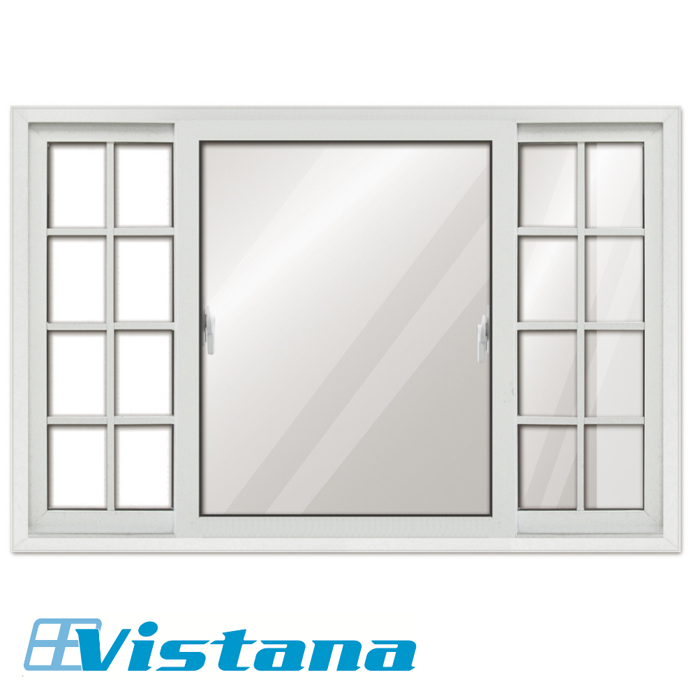 VENTANA DE UPVC FRANCESA 3 PAÑOS 1.20m X 1.80m VISTANA