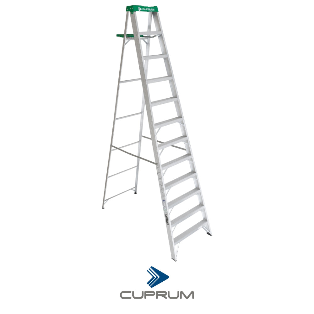 ESCALERA TIJERA USO PROFESIONAL ALUMINIO 12 PIES 175 KG C-2213-12 CUPRUM
