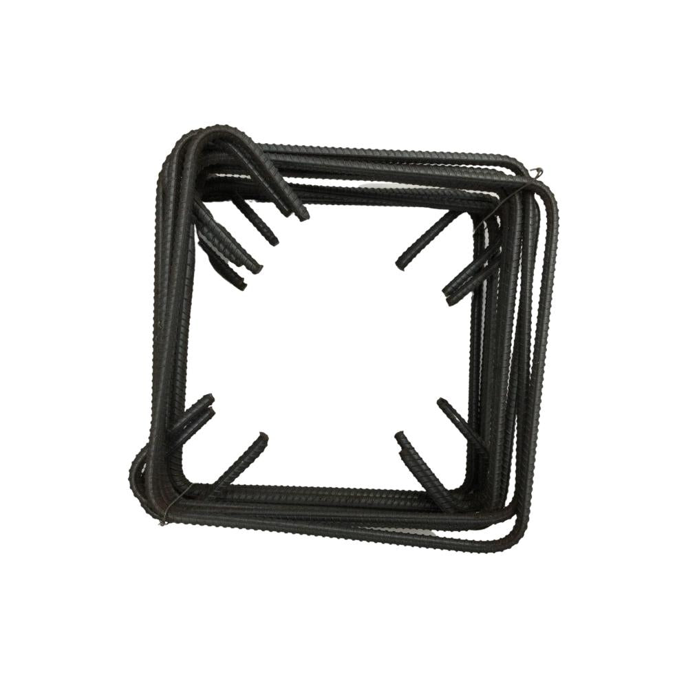 ESTRIBO CUADRADO DE 3/8 PULGADAS X 25CM X 25CM