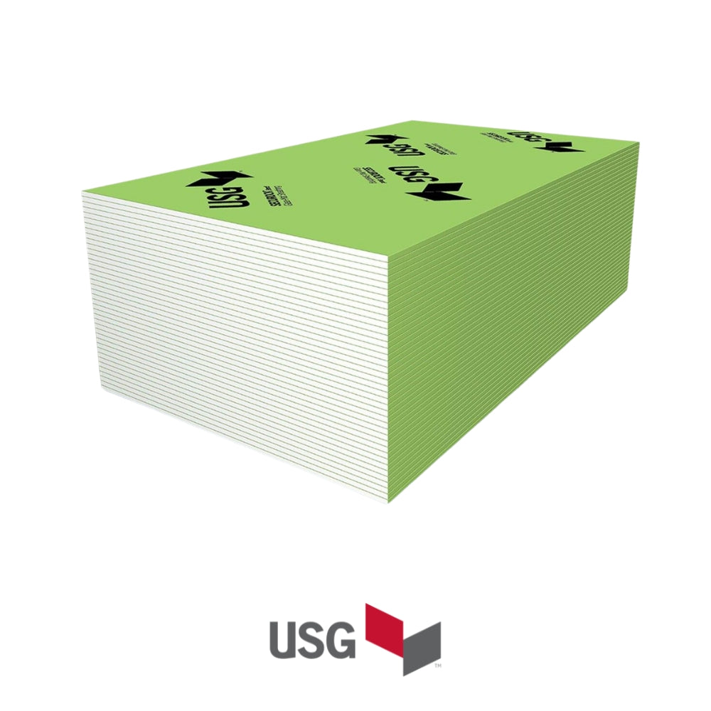 LAMINA DE GYPSUM SECUROCK GLASS MAT EXTERIOR 1/2 IN 4'X8' USG