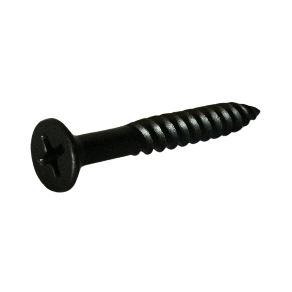 TORNILLO PARA MADERA DOBLE ROSCA CAB PLANA PHILLIPS NEGRO #10 x 1-1/2 PULGADAS