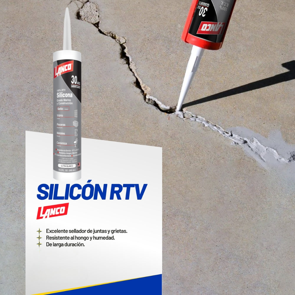 SILICON BLANCO 100% 10 OZ SS887-18 LANCO