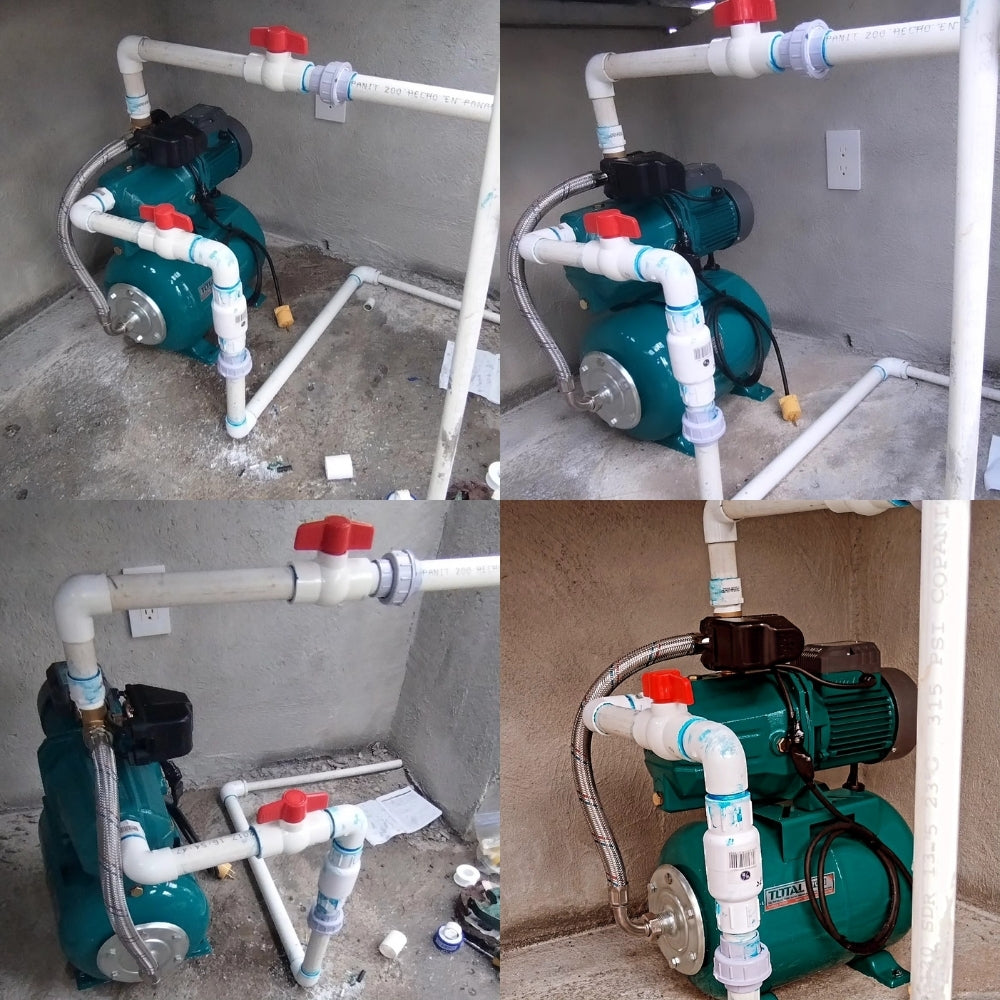 BOMBA DE AGUA PERIFERICA TOTAL 1 HP 1 PULGADAS X 1 PULGADAS C/TANQUE DE PRESION UTWP47506