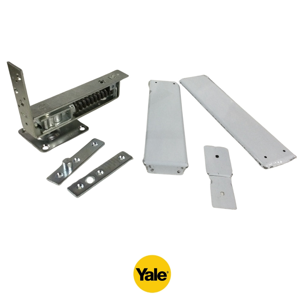 BISAGRA DE PISO YALE PLATEADA 1-1/4 PULGADAS (31.8MM) a 1-3/4 PULGADAS (44.4MM)