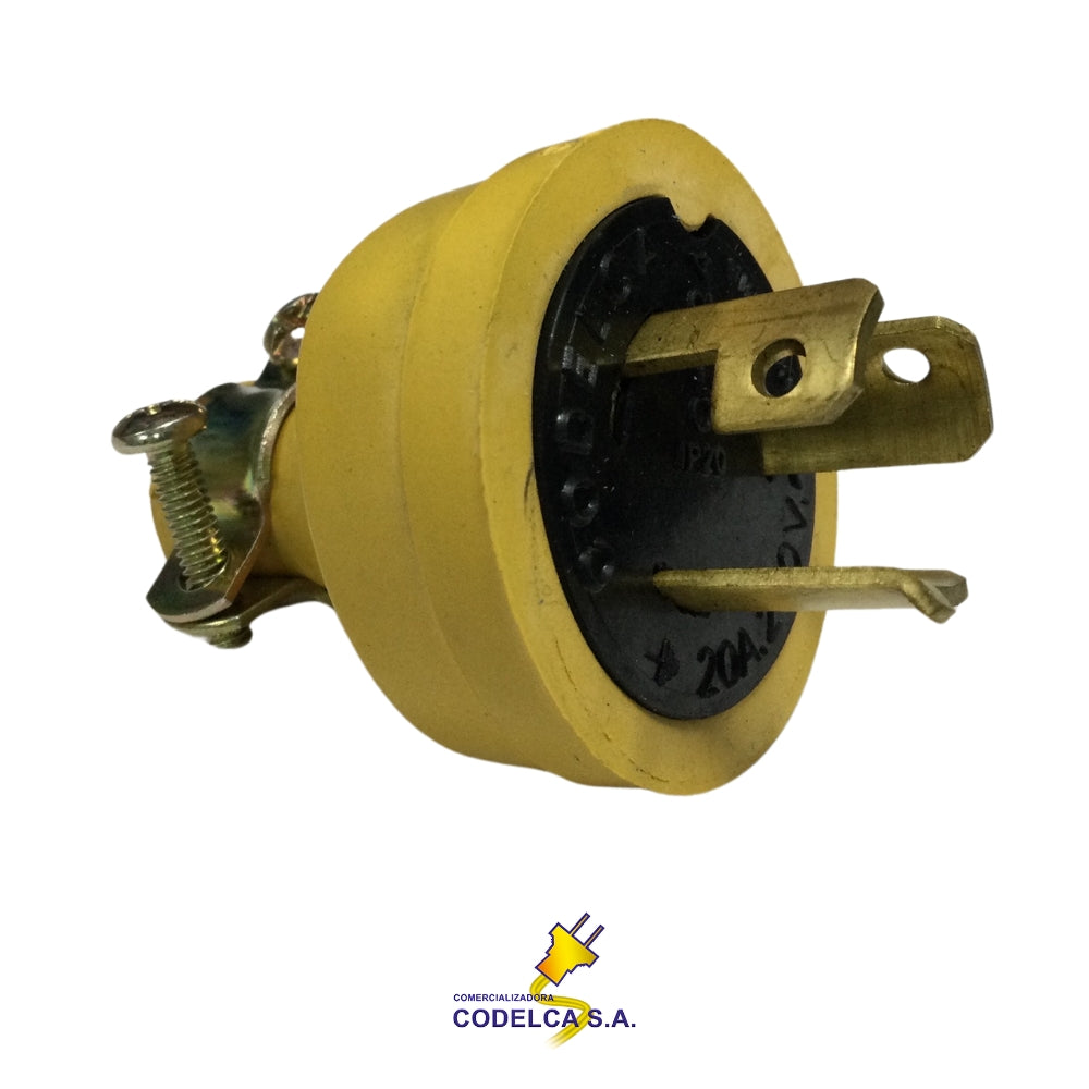 CONECTOR MACHO DE SEGURIDAD 20A/250V