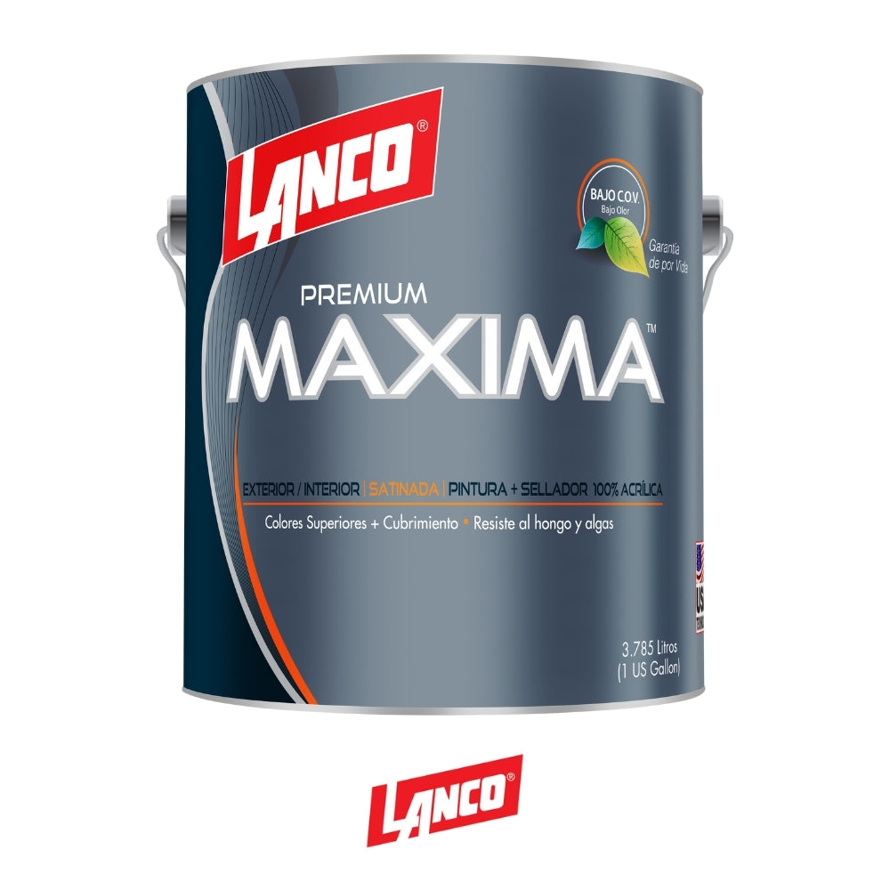 PINTURA MAXIMA PREMIUM PASTEL SATIN GALON MA761-4 LANCO