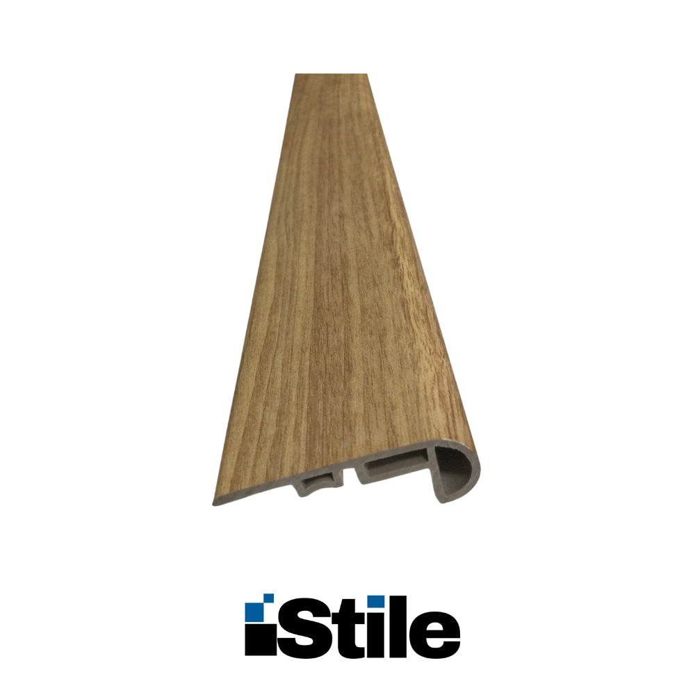 MOLDURA ESCALON PARA PISO SPC ROBLE MARRON INDIO 2400X72X25MM SPC-HYW-73057