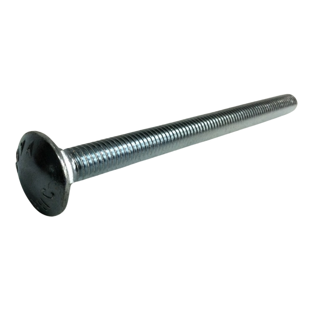 PERNO DE CARRUAJE ZINCADO ACERO GRADO 2 3/8 PULGADAS-16 x 5 PULGADAS ROSCA ESTANDAR