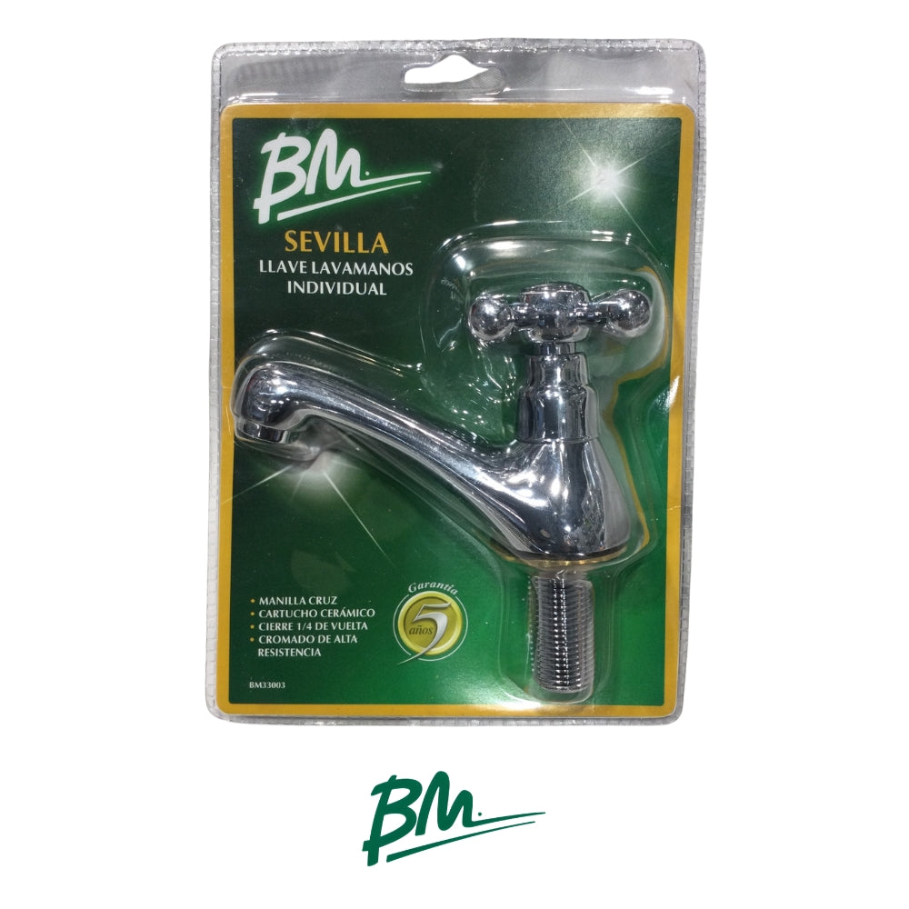 LLAVE DE LAVAMANOS INDIVIDUAL SEVILLA BM-33003