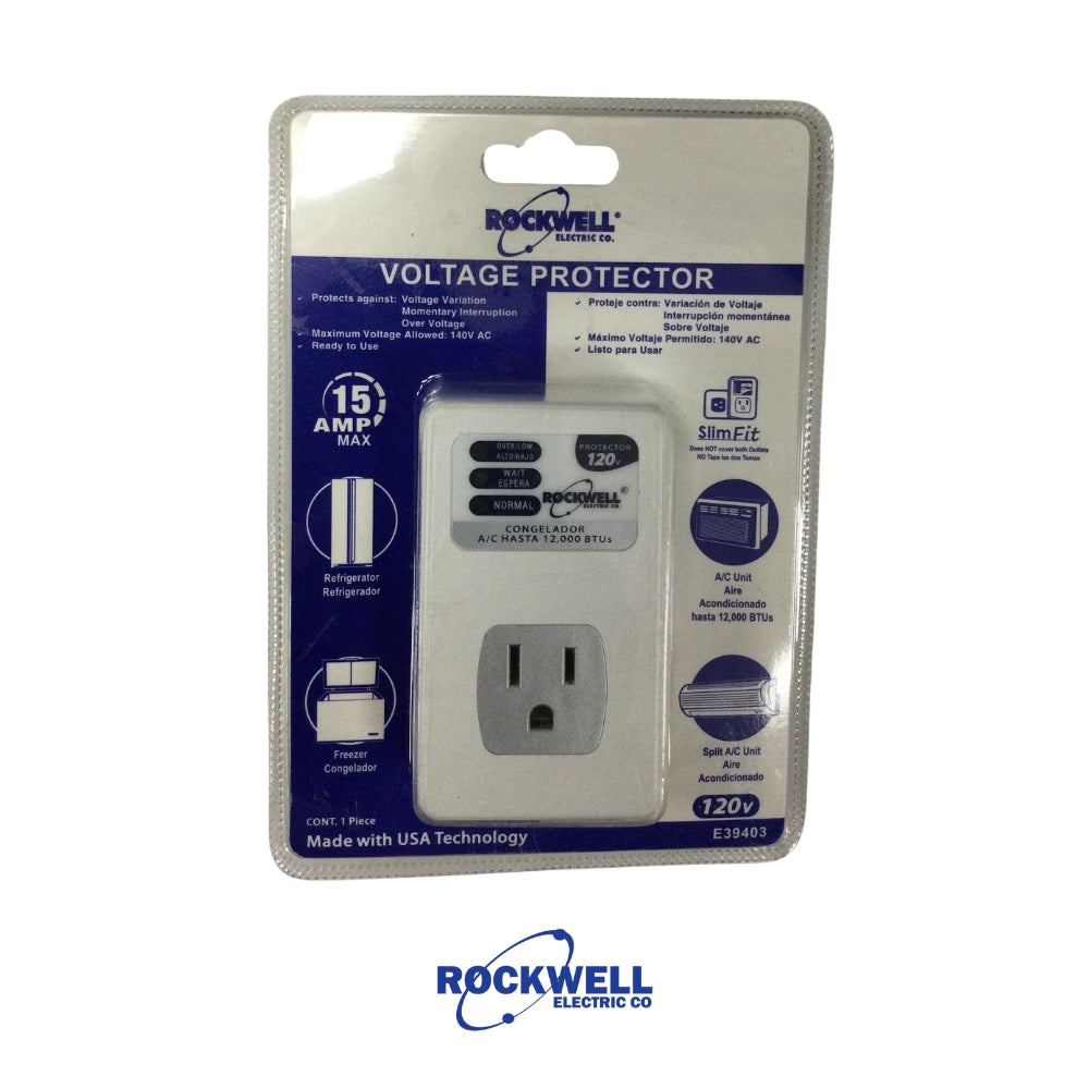 PROTECTOR DE VOLTAJE PARA AIRE ACONDICIONADO 120V 12K BTU E39403