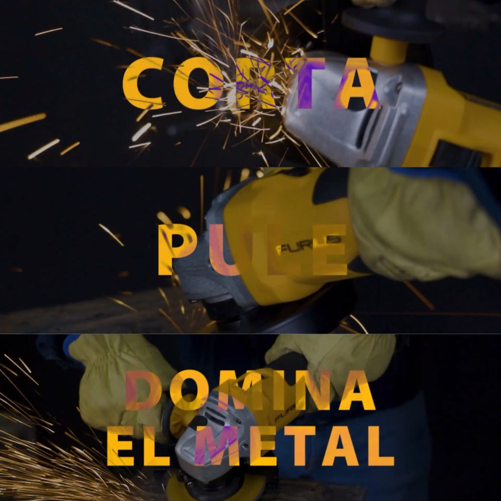 ESMERILADORA ANGULAR INALÁMBRICA BRUSHLESS 21V 4-1/2 PULGADAS. 9,000 RPM. CON BATERÍA LI-ION DE 4AH + CARGADOR 2.4AH CON CONTROL DE CARGA + DISCO DE DESBASTE