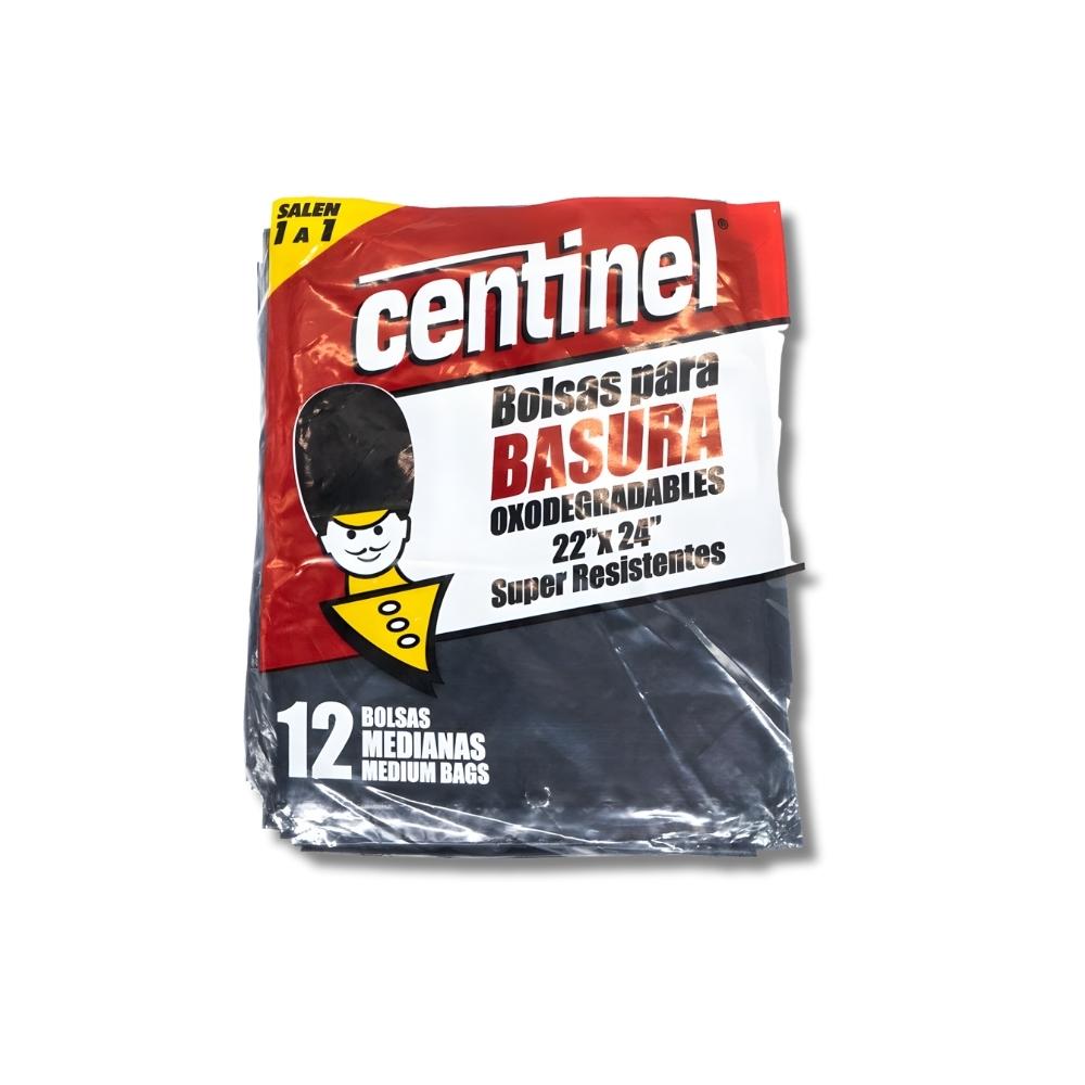 BOLSA PARA BASURA CENTINEL MEDIANA 12U 22X24