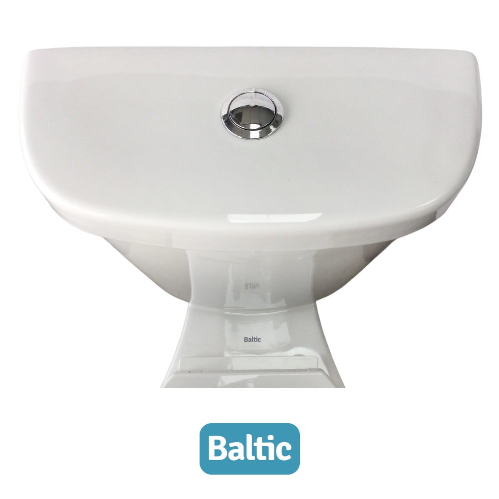 INODORO DOS PIEZAS REDONDO COLOR BLANCO BALTIC AQUARIUS SR-133A