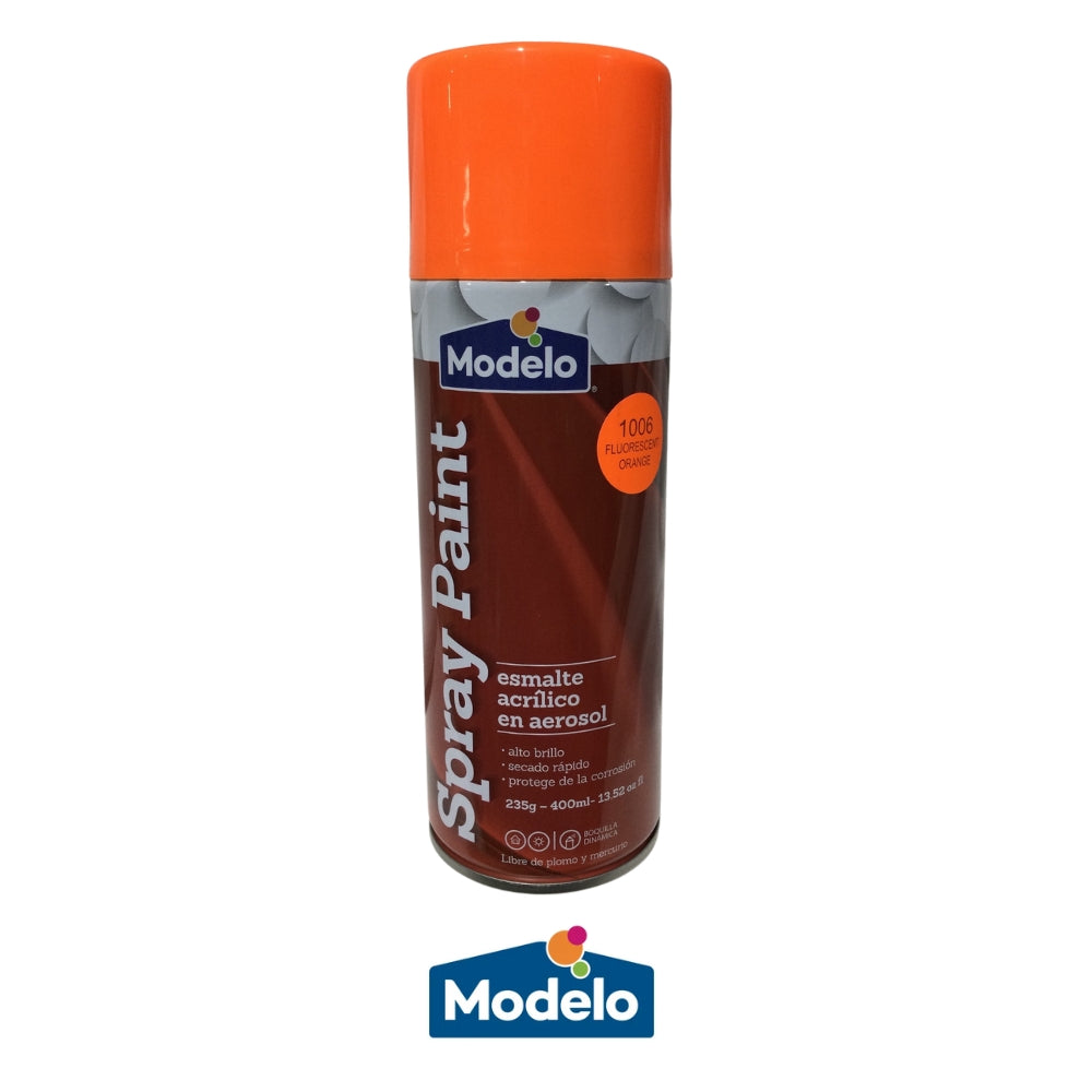 PINTURA SPRAY MODELO COLOR FLUOR ORANGE 502-8010866-40