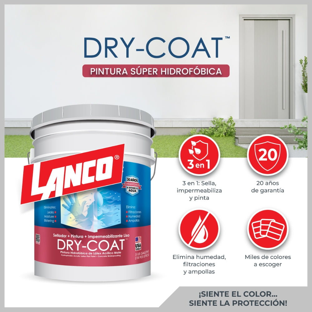 PINTURA DRY COAT TINT 5 GALONES DC477-2 LANCO