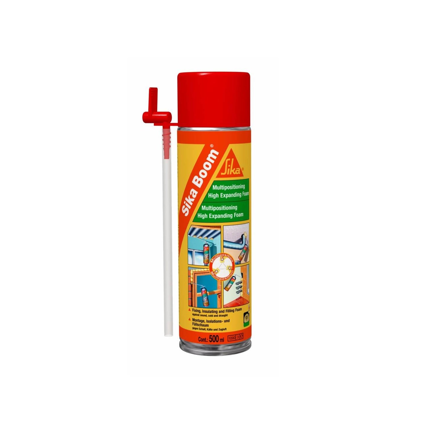 ESPUMA DE POLIURETANO EXPANSIVA SIKABOOM DE 500 ML