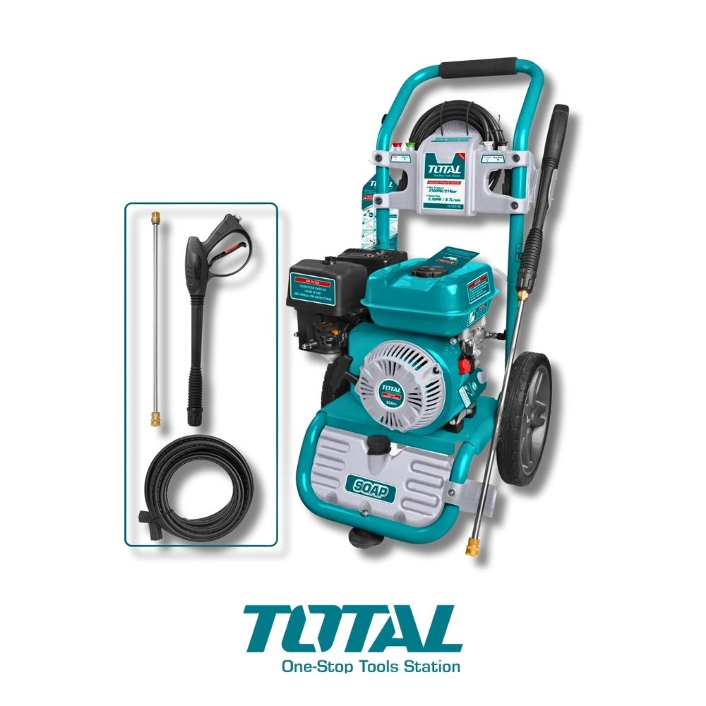 HIDROLAVADORA A GASOLINA TOTAL 6.0 HP 214 BAR (3100 PSI) TGT250105