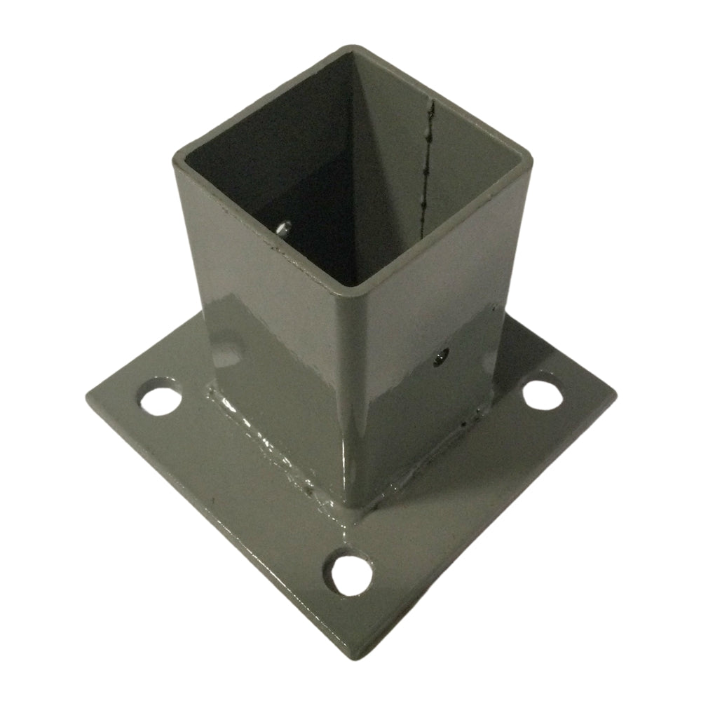 BASE METALICA PARA POSTE DEACERO COLOR GRIS 79847