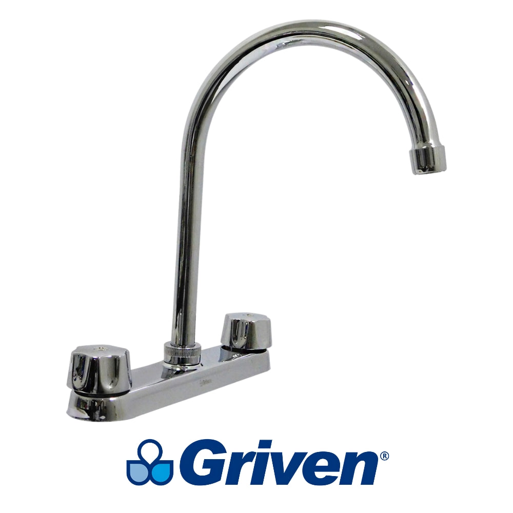 LLAVE DOBLE DE FREGADOR CUELLO ALTO GRIVEN A367-15061-K2