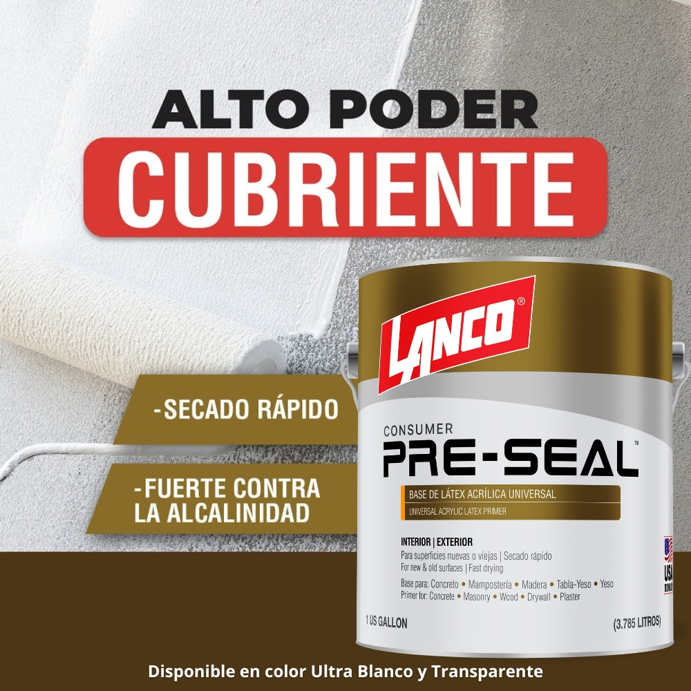 PINTURA PRE SEAL TRANSPARENTE GALON PS181-4 LANCO