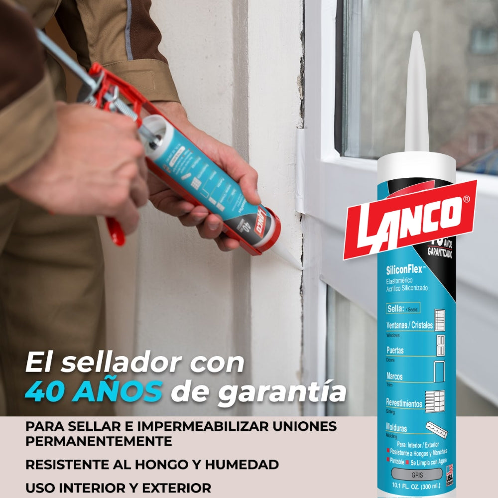 SILICONFLEX GRIS 10 OZ CC798-18