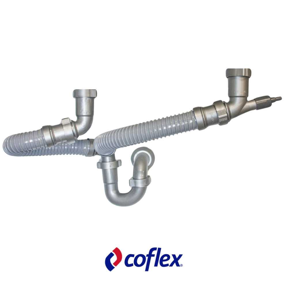 TRAMPA FLEXIBLE DOBLE PARA FREGADOR (TF-110)