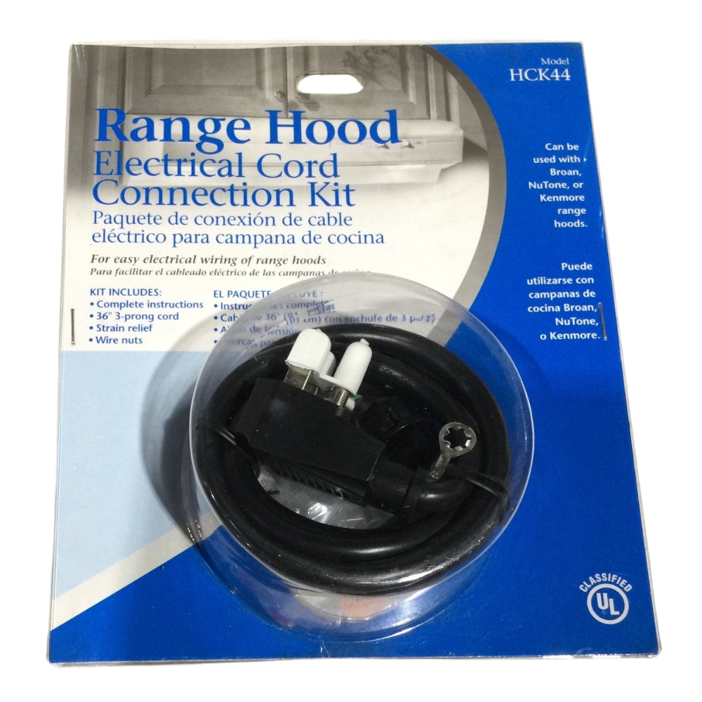 KIT DE CABLE DE ALIMENTACIÓN DE 3 PIES PARA CAMPANAS EXTRACTORAS BROAN HCK44
