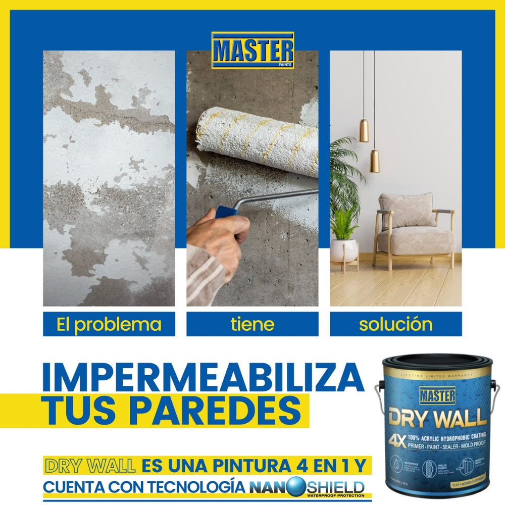 IMPERMEABILIZANTE DE PARED BASE DRY WALL PTB GALON VV0450P MASTER