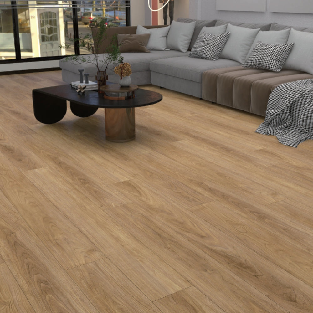 PISO LAMINADO PVC-SPC ROBLE MARRON INDIO 18CM*122CM*4.0MM (2.1960 M2 X
