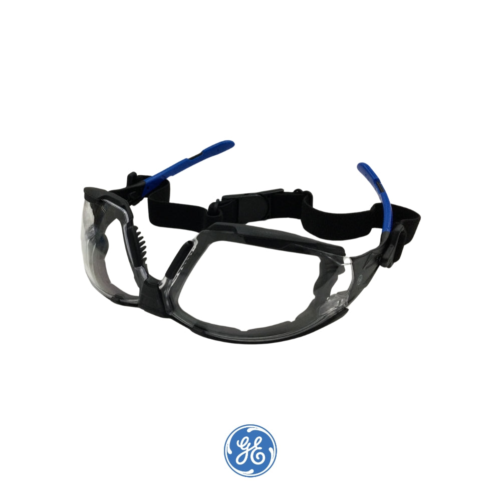 LENTE DE SEGURIDAD ANTI EMPAÑO / RESISTENTE A RAYADURAS SERIE 05S GE105CAF DE COLOR NEGRO/AZUL ANSI Z87.1