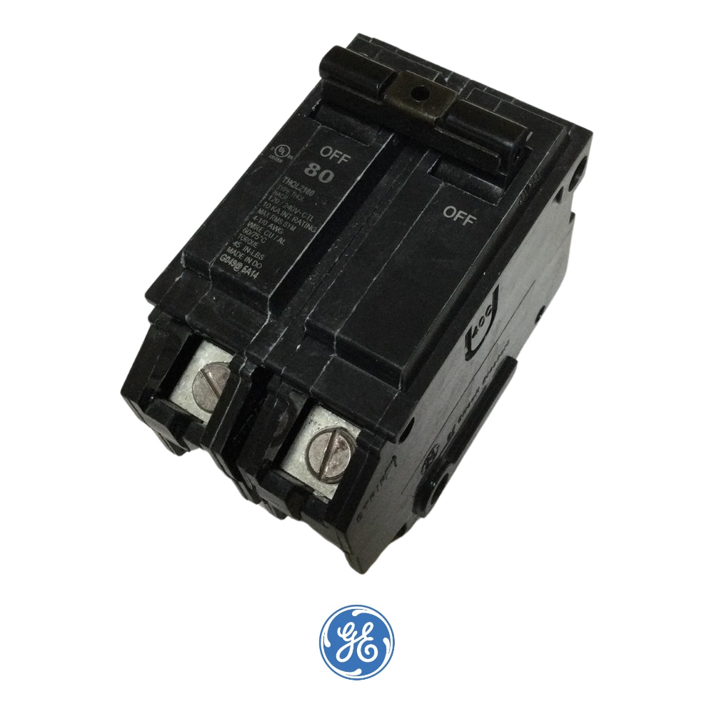 BREAKER 80A 2 POLOS THQL2180 120/240V 10KA GENERAL ELECTRIC