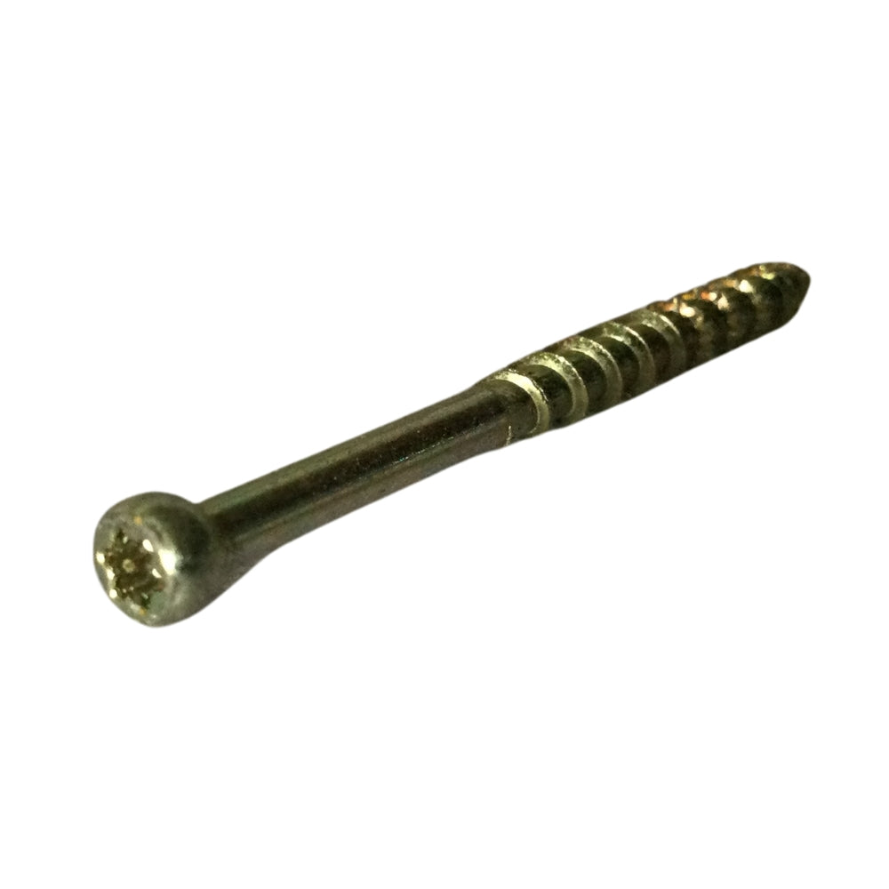 TORNILLO CABEZA RECORTADA ZINC AMARILLO #8 x 2 PULGADAS