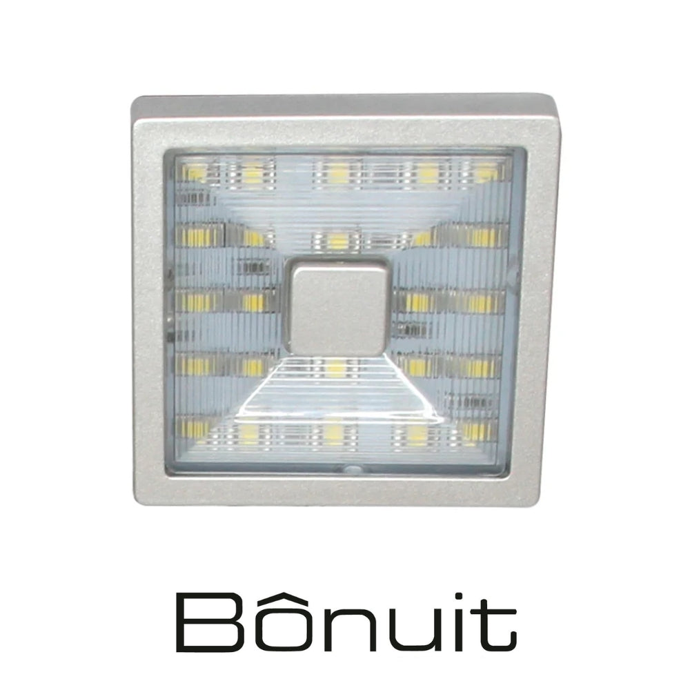 LAMPARA DE SOBREPONER LED CUADRADA LUZ BLANCA FRIA 1.9WATS