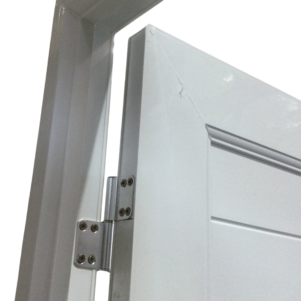 PUERTAS UPVC 2X7 CON MARCO 75MM BLANCO IZQUIERDA PG04 CON BISAGRAS Y CERRADURA