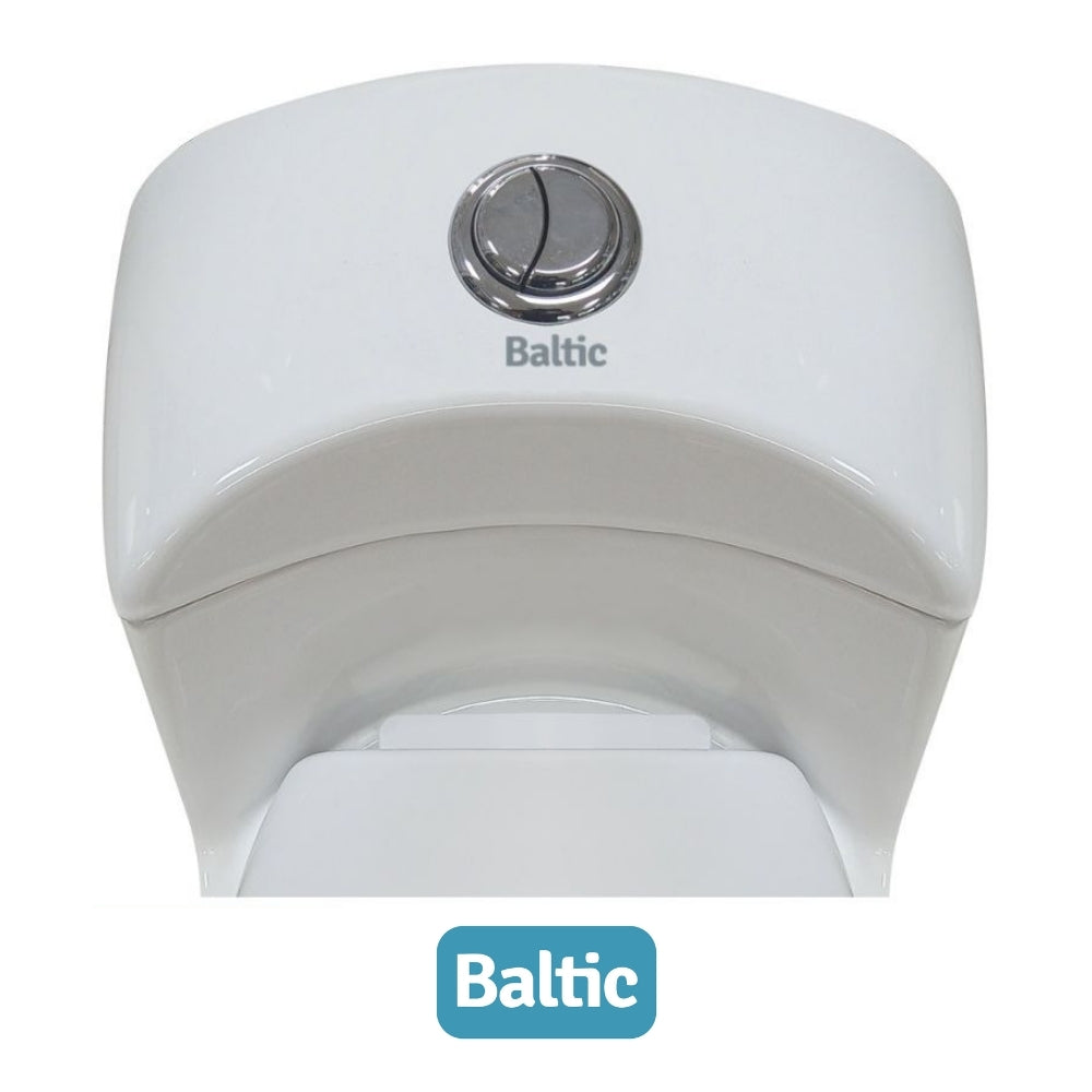 INODORO UNA PIEZA ELONGADO COLOR BLANCO BALTIC SR-1002