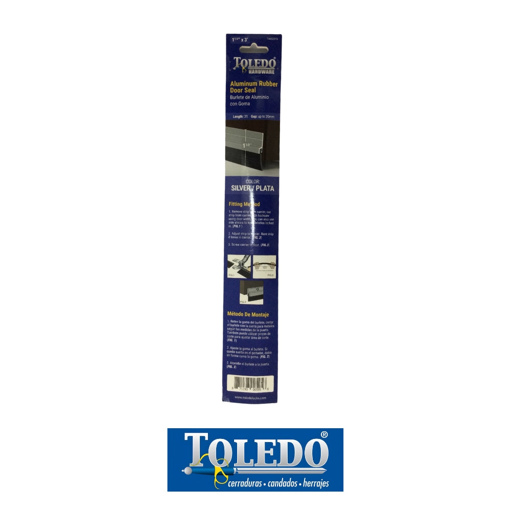 BURLETE ACABADO ALUMINIO TOLEDO T-TAR231/SILVER
